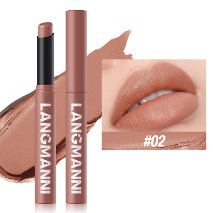 5-Color Angled Rotating Matte Lipstick Single Piece