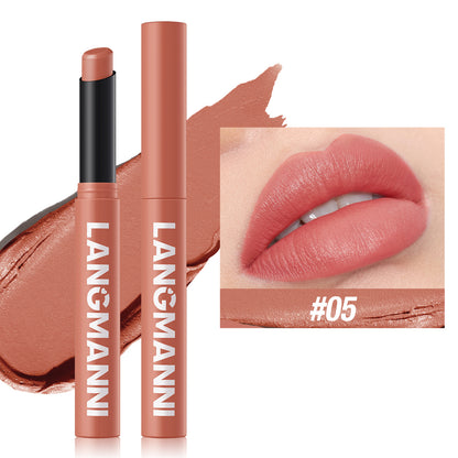 5-Color Angled Rotating Matte Lipstick Single Piece