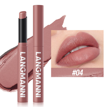 5-Color Angled Rotating Matte Lipstick Single Piece