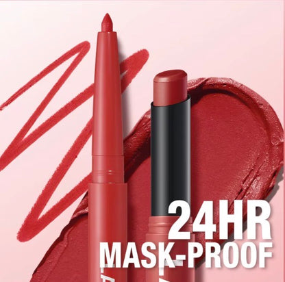 5-Color Angled Rotating Matte Lipstick Single Piece