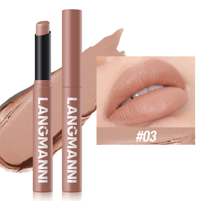 5-Color Angled Rotating Matte Lipstick Single Piece